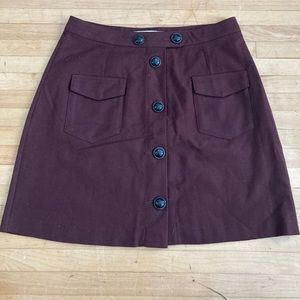 Burgundy skirt